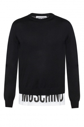 Sweter z nadrukowanym logo, zdjęcie 1 Sweter z nadrukowanym logo od Moschino